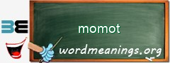 WordMeaning blackboard for momot